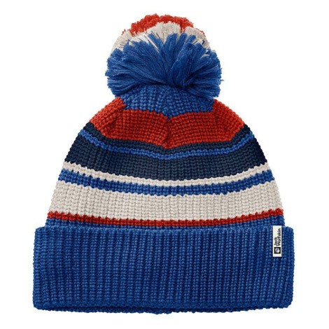 Detská čiapka Jack Wolfskin POMPOM BEANIE biela