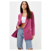 Trendyol Pink Regular Lined Double Breasted Closure Woven Blazer Jacket