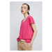Bavlnené tričko Medicine ružová farba