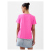 Tmavo ružové dámske basic tričko GAP