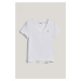 TRIČKO GANT REG SHIELD SS V-NECK T-SHIRT WHITE