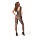 Passion BS103 black - Bodystocking Farba: Čierna