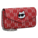 Karl Lagerfeld Listová kabelka 'Ikonik 2.0'  červená / tmavočervená / čierna / biela