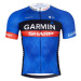 BONAVELO Cyklistický dres s krátkym rukávom - GARMIN SHARP - modrá/čierna