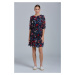 ŠATY GANT D2. WILD FLORAL BOATNECK DRESS modrá