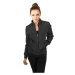 Women's Diamond Quilt Nylon Jacket Black