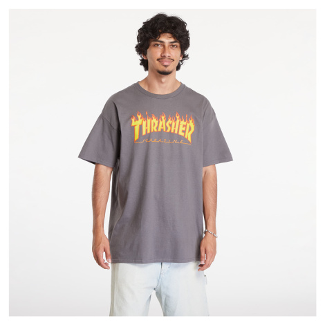 Tričko Thrasher Flame Logo Dark Grey