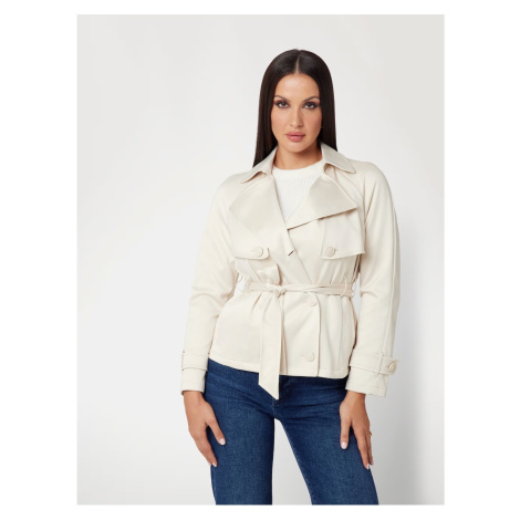 Cream women's short trench coat Guess - Women