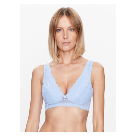 Emporio Armani Underwear Podprsenka Bralette 164616 3R218 00291 Modrá