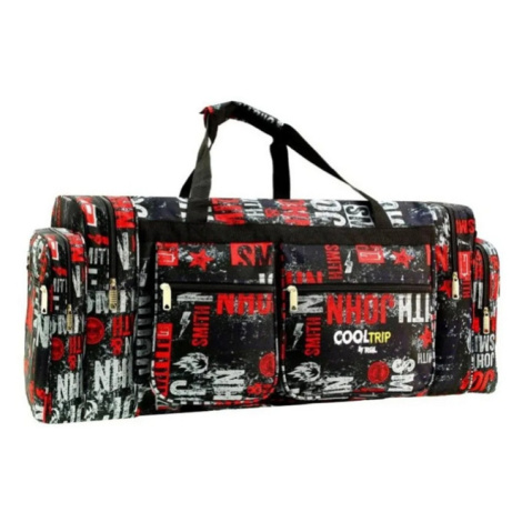 Červená cestovná taška na rameno "Red John" - veľ. XL, XXL