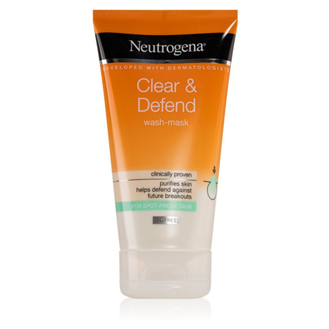 Neutrogena Clear & Defend čistiaca maska a gél 2v1