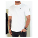 Pánske tričko s potlačou bielej farby Dstreet RX5466