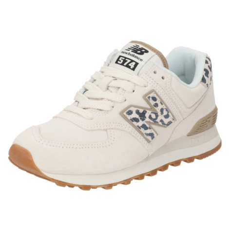 new balance Nízke tenisky  tmavobéžová / čierna / biela