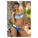 Plavky Carlotta Ortensia Blu M-327 Blue/Yellow (76) - Marko