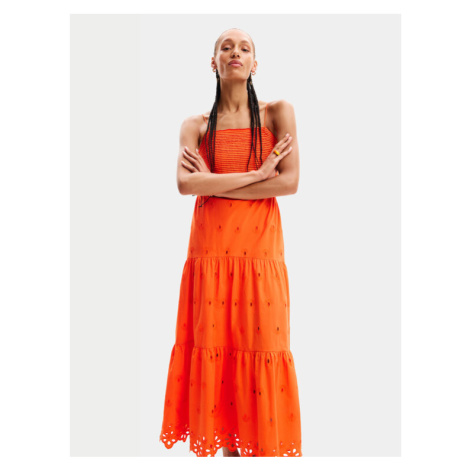 Desigual Letné šaty Malver 24SWVW12 Oranžová Regular Fit