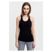 Women's jersey black tank top