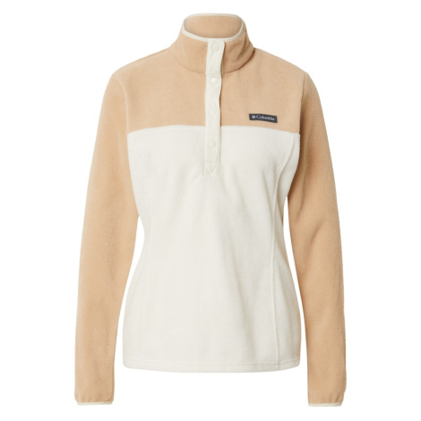COLUMBIA Športový sveter 'Benton Springs'  piesková / čierna / biela