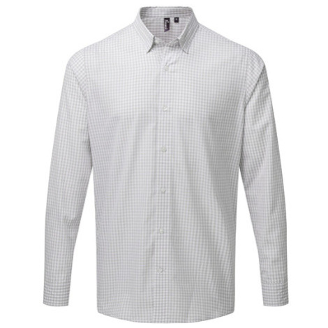 Premier Workwear Pánska košeľa s dlhým rukávom PR252 Silver -ca. Pantone 429C
