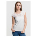 Women's T-shirt Top Laces white