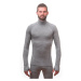 SENSOR MERINO BOLD pánske tričko dl.rukáv roll neck cool gray