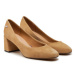 Tommy Hilfiger Lodičky Th Suede Mid Heel Block Pump FW0FW07717 Béžová