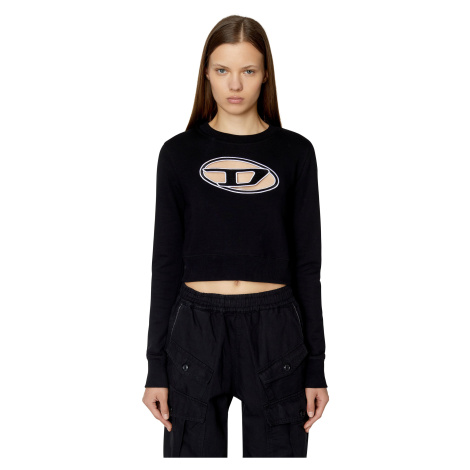 Diesel Mikina - F-SLIMMY-E3 SWEAT-SHIRT čierna