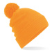 Beechfield Unisex čiapka s brmbolcom B439 Fluorescent Orange