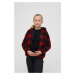 Children's Teddyfleecejacket Hood Red/Black