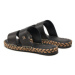 Tommy Hilfiger Espadrilky Th Leather Flat Esp Sandal FW0FW07931 Čierna