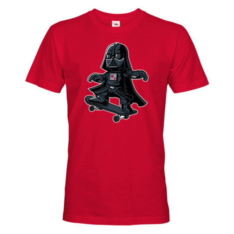 Pánské tričko Darth Vader Skateboard - tričko pre milovníkov humoru a filmov