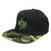 Vass šiltovka snapback black with camo peak