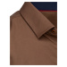 Men's Long Sleeve Shirt Brown Dstreet