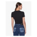 Versace Jeans Couture Tričko 74HAH602 Čierna Regular Fit