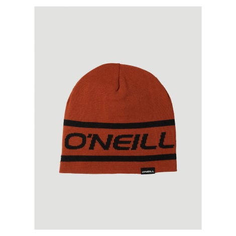 Oranžová pánska vzorovaná obojstranná zimná čiapka O'Neill Reversible Logo Beanie