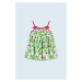 Detské bavlnené šaty Mayoral tyrkysová farba, mini, áčkový strih