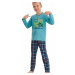 Chlapčenskú pyžamo Leo cross power modrej
