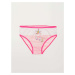 White and pink girls' panties with a print