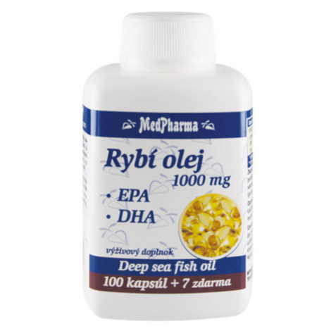 MedPharma Rybí olej 1000 mg - EPA + DHA 107 kapsúl