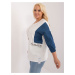 Cotton blouse plus size Ecru casual