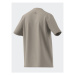 Adidas Tričko Essentials Single Jersey Big Logo T-Shirt IJ8575 Béžová Regular Fit