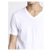 Biele pánske basic tričko Celio Neuniv