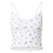 BDG Urban Outfitters Top  modrá / kaki / biela