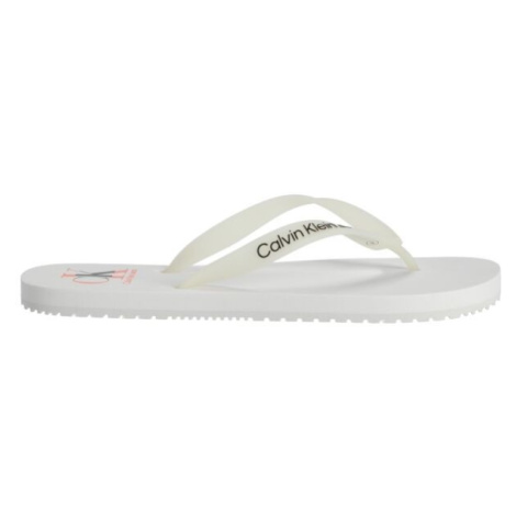 Calvin Klein BEACH SANDAL LOGO Pánske žabky, biela, veľkosť