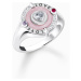 Thomas Sabo TR2447-390-9-54 Silver signet prstýnek with heart and stones