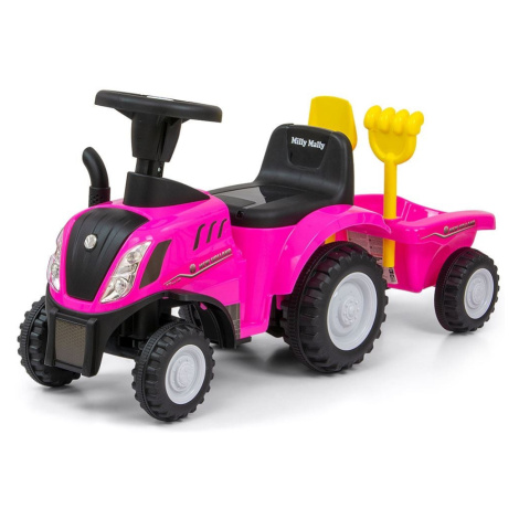 Odrážadlo NEW HOLLAND T7 TRAKTOR Milly Mally ružové , 20C53704