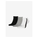 Súprava troch párov ponožiek v čiernej, bielej a svetlo šedej farbe Puma Lifestyle