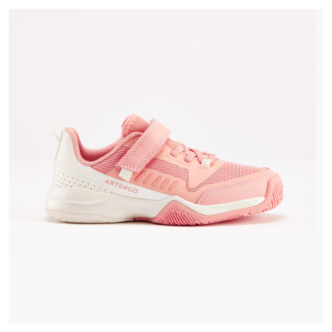Detská obuv na tenis TS500 suchý zips ružová ARTENGO