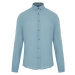 Trendyol Blue Slim Fit Button Collar 100% Cotton Shirt with Epaulettes