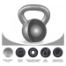 Gorilla Sports Kettlebell sada, litinová, 4, 8, 12 kg