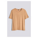 TRIČKO GANT DRAPE SS T-SHIRT WARM KHAKI